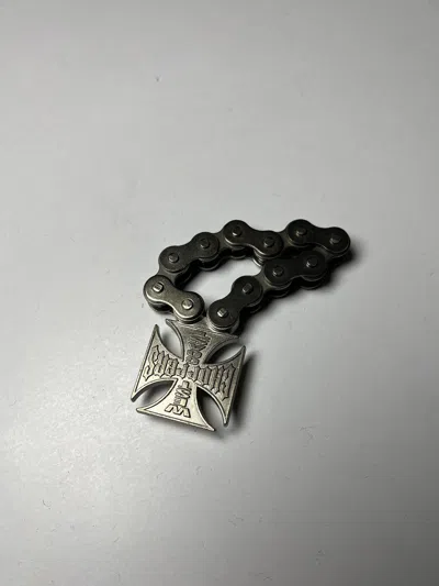 Pre-owned Harley Davidson X Vintage West Coast Choppers Bottle Opener Keychain In Silver