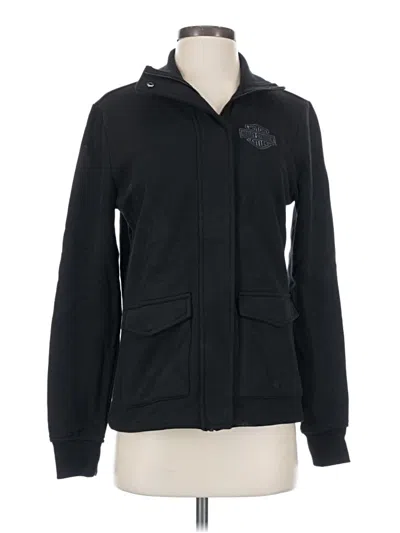 Pre-owned Harley Davidson Zip Up Hoodie In Black