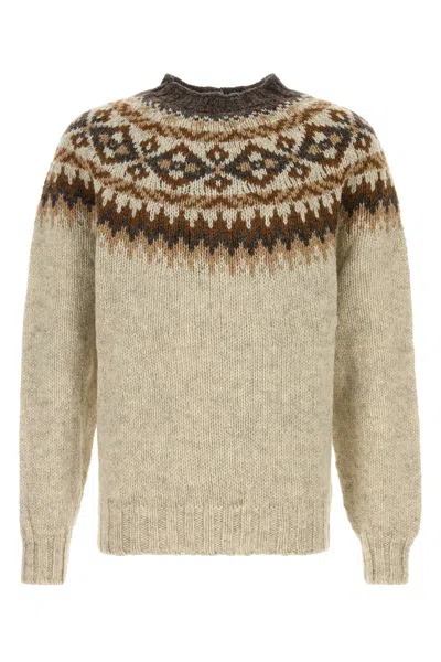 Harley Of Scotland Beige Wool Sweater In Neutral