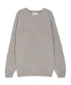 Harley Of Scotland Round Neck Sweater In Gray
