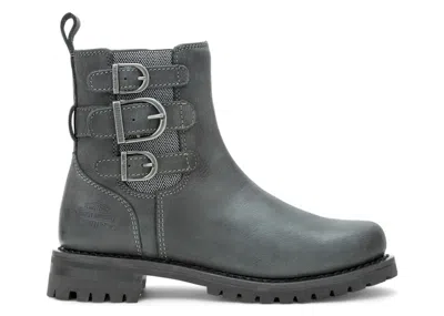 Pre-owned Harley-davidson Harleydavidson Beasley 6" Strap Boots (women's) Sneakers In Black