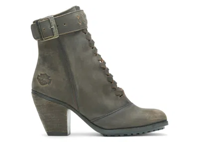 Pre-owned Harley-davidson Harleydavidson Calkins Long Sleeve 8" Boots (women's) Sneakers In Smoke Gray