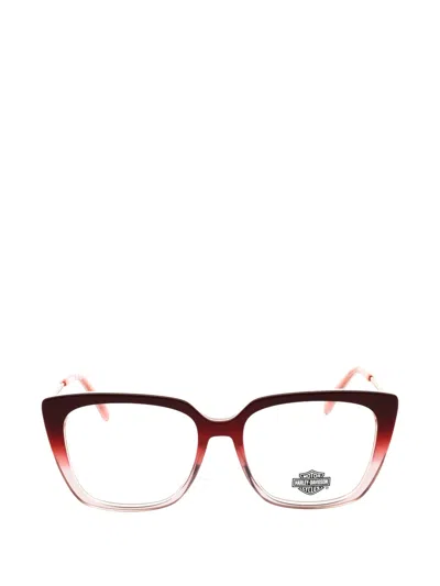 Harley-davidson Cat-eye Frame Glasses In Red