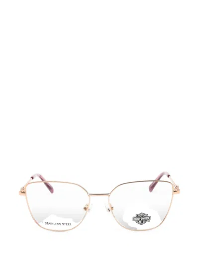 Harley-davidson Cat-eye Glasses In Gold