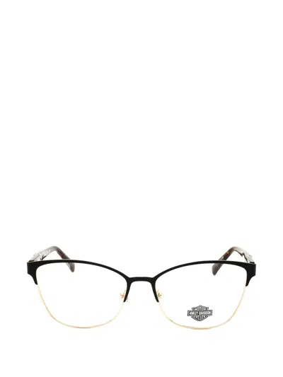 Harley-davidson Geometric-frame Glasses In Black