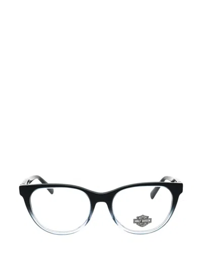 Harley-davidson Geometric-frame Glasses In Blue