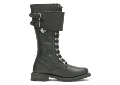 Pre-owned Harley-davidson Harleydavidson Grimes 12" Lace Boots (women's) Sneakers In Black