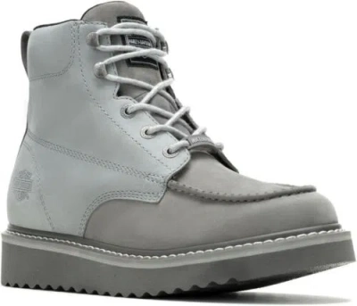 Pre-owned Harley-davidson Men's Motorcycle Boot In Light Grey