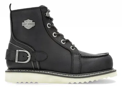 Pre-owned Harley-davidson Harleydavidson Jaynes 5" Lace Boots (women's) Sneakers In Black