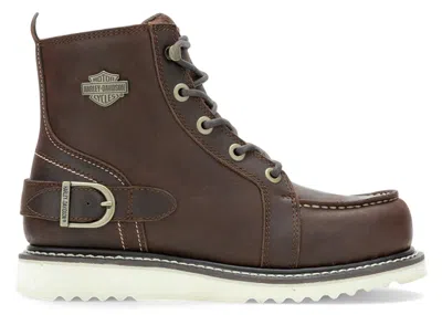 Pre-owned Harley-davidson Harleydavidson Jaynes 5" Lace Boots (women's) Sneakers In Brown