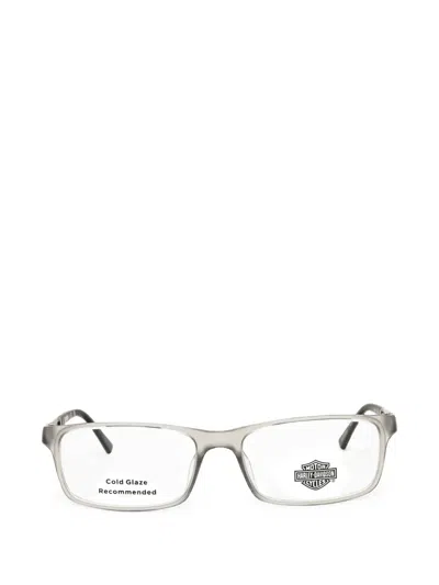 Harley-davidson Logo-plaque Rectangle-frame Glasses In White