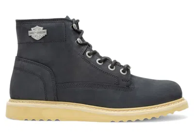 Pre-owned Harley-davidson Men's Harleydavidson Beaton Boots Sneakers In Black