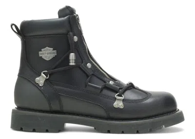 Pre-owned Harley-davidson Men's Harleydavidson Brake Light Flash De Boots Sneakers In Black