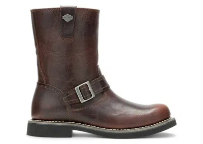 Pre-owned Harley-davidson Men's Harleydavidson Dallam 8" Engineer Boots Sneakers In Brown