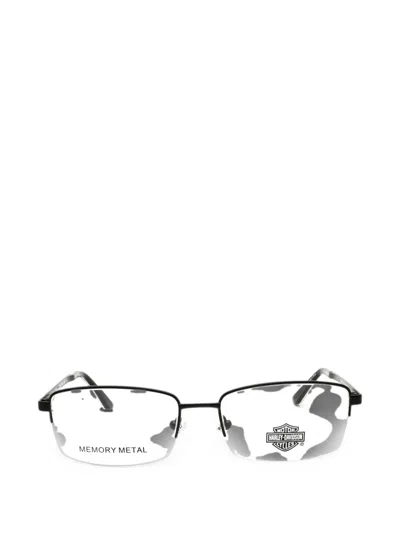 Harley-davidson Rectangle-frame Glasses In 블랙