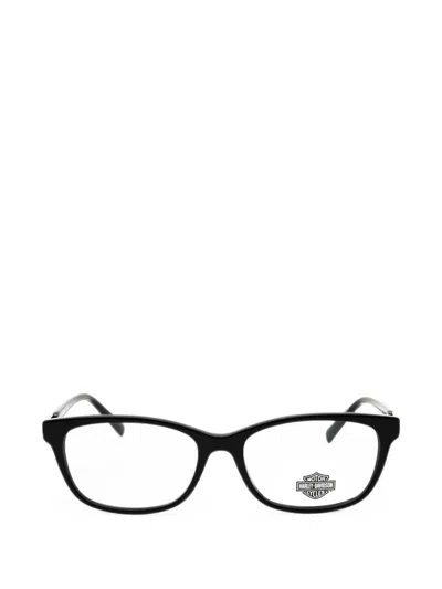 Harley-davidson Rectangle-frame Glasses In 블랙