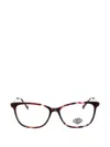 Harley-davidson Rectangle-frame Glasses In 브라운
