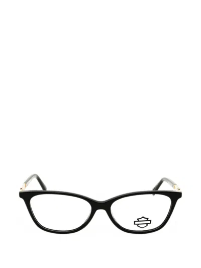 Harley-davidson Rectangle-frame Glasses In Black