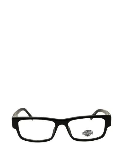 Harley-davidson Rectangle-frame Glasses In Black
