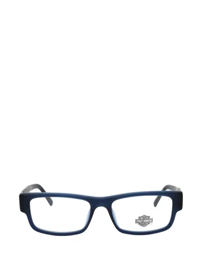 Harley-davidson Rectangle-frame Glasses In Blue