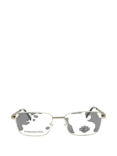 Harley-davidson Rectangle-frame Glasses In Gold