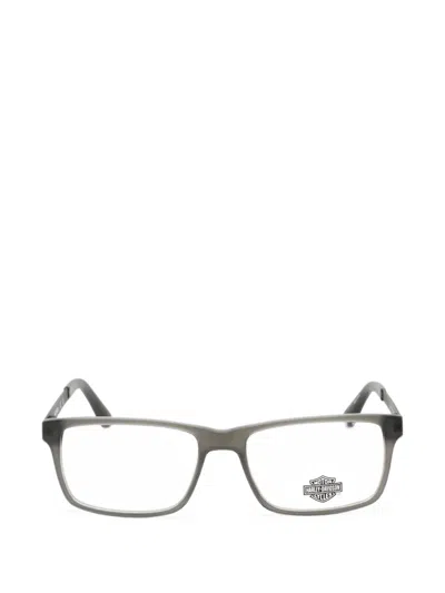 Harley-davidson Rectangle-frame Glasses In Gray