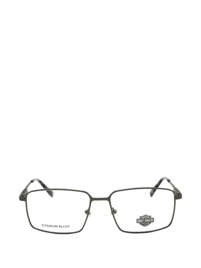Harley-davidson Rectangle-frame Glasses In Gray