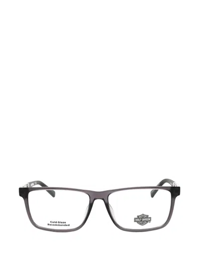 Harley-davidson Rectangle-frame Glasses In Gray