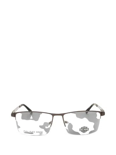 Harley-davidson Rectangle-frame Glasses In Brown