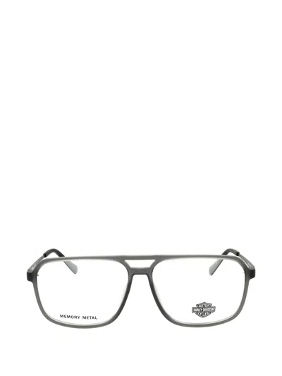 Harley-davidson Rectangle-frame Glasses In Gray