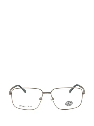 Harley-davidson Rectangle-frame Glasses In Grey