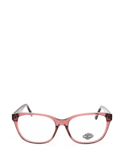 Harley-davidson Rectangle-frame Glasses In Pink