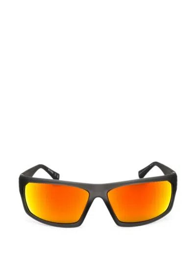 Harley-davidson Rectangle-frame Polarized Sunglasses In Black