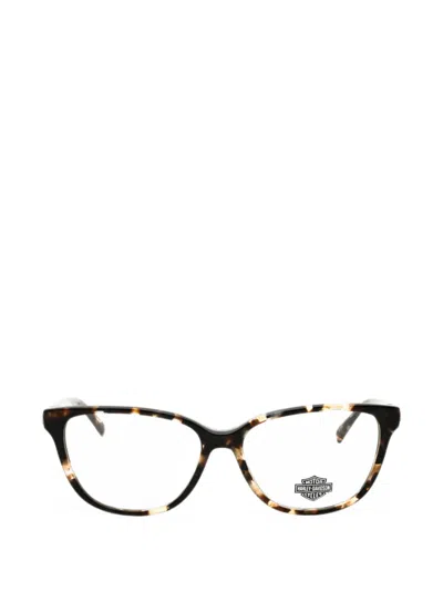 Harley-davidson Tortoiseshell-effect Cat-eye Glasses In Brown