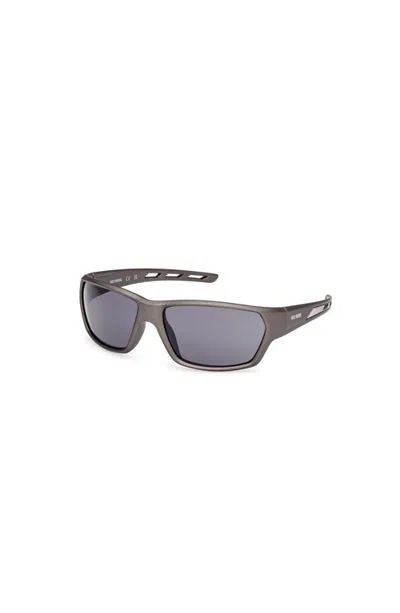 Harley-davidson Vented Brow Wraparound Sport Sunglasses In Gray