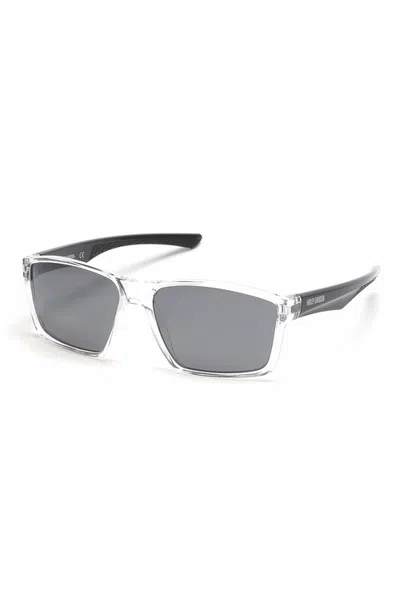 Harley-davidson Vented Temple Rectangular Sport Sunglasses In White