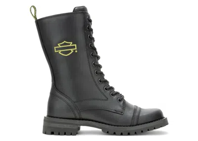 Pre-owned Harley-davidson Harleydavidson Walsen 8" Electric Boots (women's) Sneakers In Black