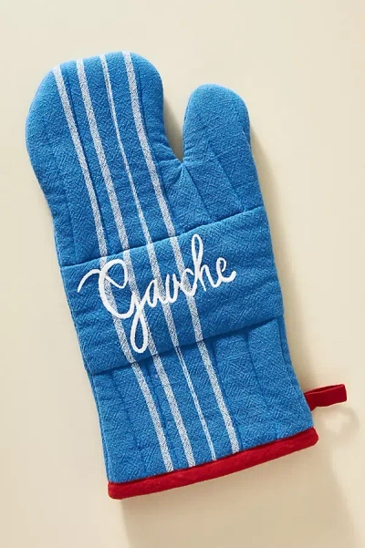 Harlie Brown Studio Belle Journée Oven Mitt In Blue