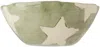 Harlie Brown Studio Ssense Exclusive Green & White Marbled Stars Delight Cereal Bowl In Greenmarblewhitestar