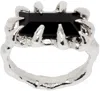 HARLOT HANDS SSENSE EXCLUSIVE SILVER VEIL RING