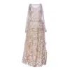 Harlow Loves Daisy Gold / Neutrals Bethlehem - Set Consisting Of Cream And Gold French Lace Skirt With Long Bloomers An In Gold