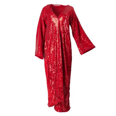 Harlow Loves Daisy Women's Scarlett - Ruby Red Sequin Robe