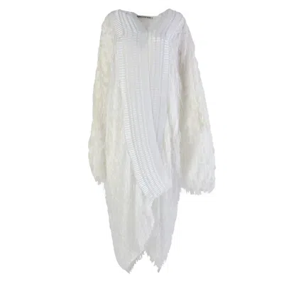 Harlow Loves Daisy Women's Sorbet - White Sparkle Fringe Duster Robe