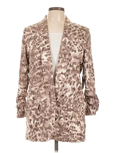 Pre-owned Harlowe & Graham Blazer Jacket In Brown