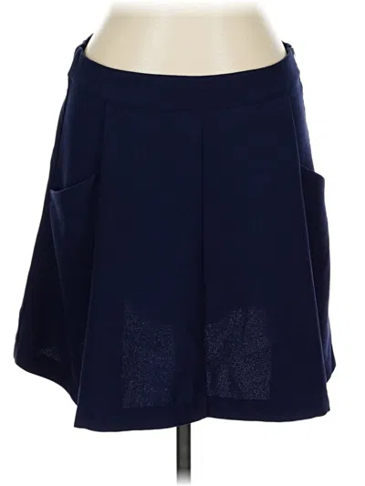 Pre-owned Harlowe & Graham Casual Skirt In Blue