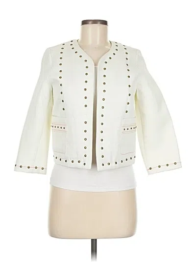 Pre-owned Harlowe & Graham Jacket In White