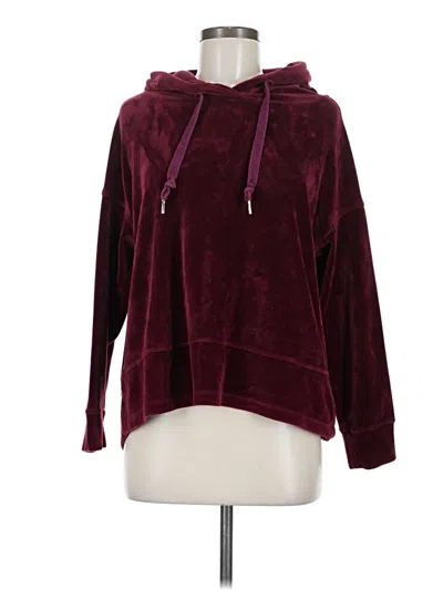 Pre-owned Harlowe & Graham Pullover Hoodie In Burgundy