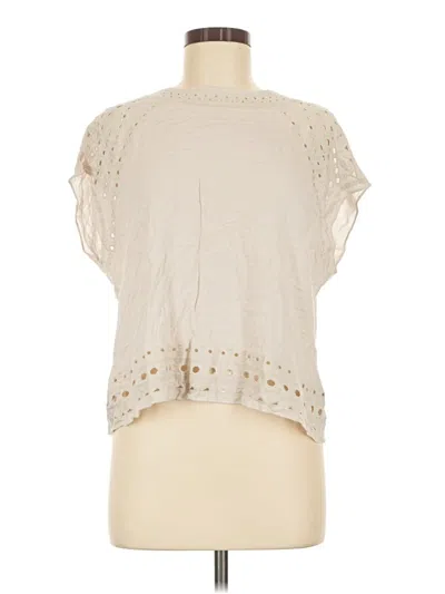 Pre-owned Harlowe & Graham Short Sleeve T-shirt In Ivory