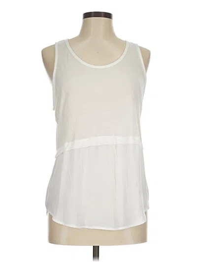 Pre-owned Harlowe & Graham Sleeveless T-shirt In Ivory