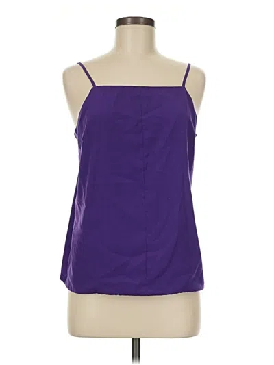 Pre-owned Harlowe & Graham Tank Top Purple Strapless Neckline Tops
